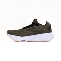 BROOKS Men's Glycerin Stealthfit 21 Running Shoes in green black white - men's shoe - detail view