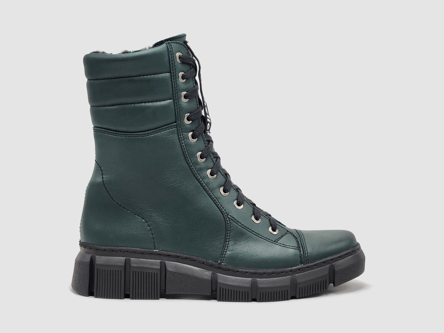 Helios - Women's Medusa Fur-lined Leather Boots
