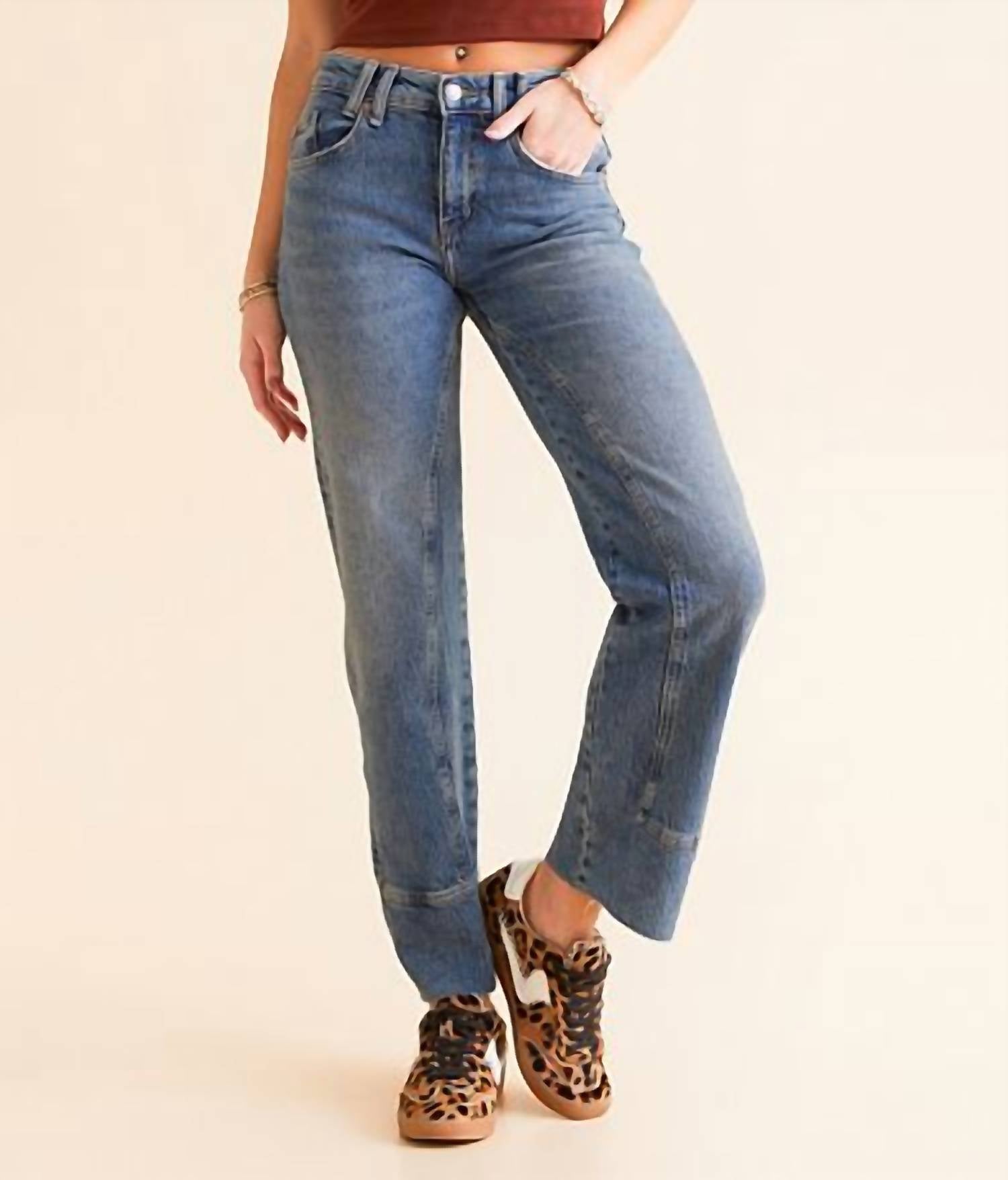 Free People - Risk Taker High Rise Straight Jeans