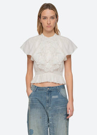 Sea - Holden Flower Flutter Top