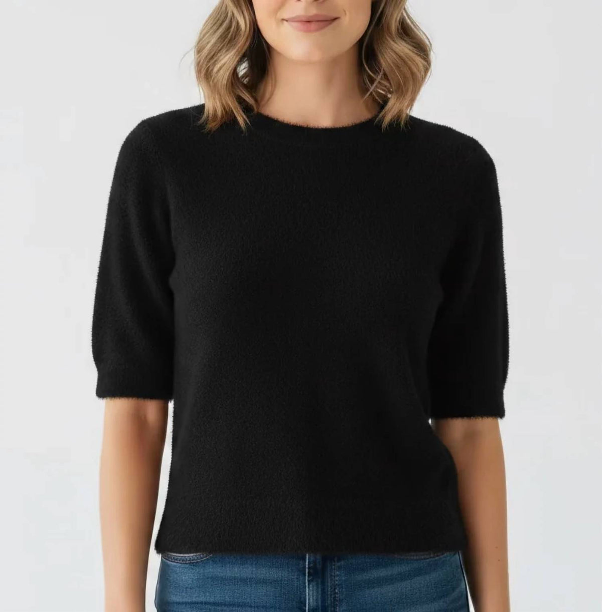 Geegee - Crew Neck Short Sleeve Sweater