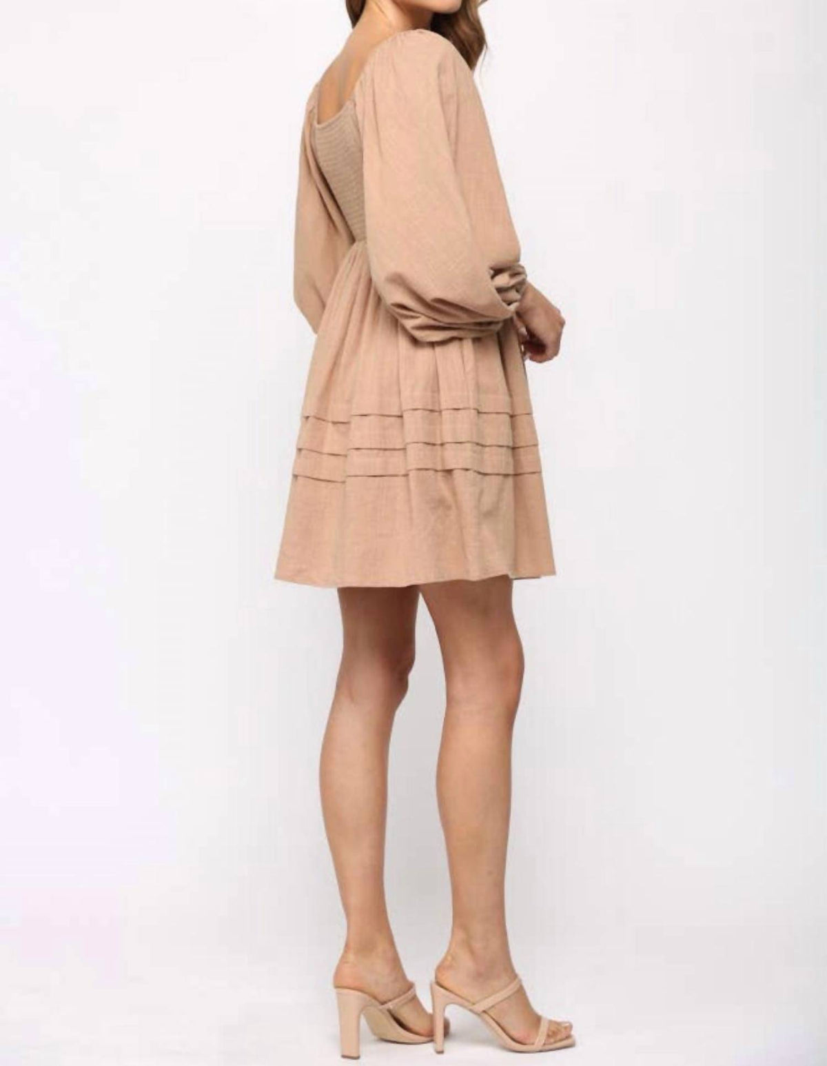 Fate - Lace Puff Sleeve Dress