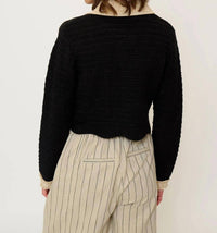 Central Park West - Rose Scallop Edge Sweater