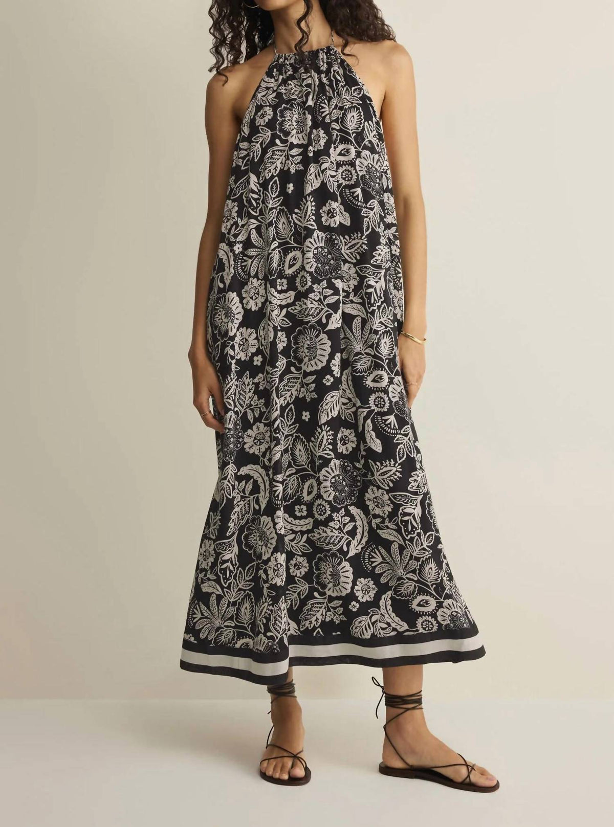 Z Supply - Viento Luz Floral Halter Midi Dress