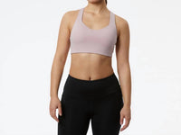 New Balance Soft Jersey Power X Bra in violet - women's intimate