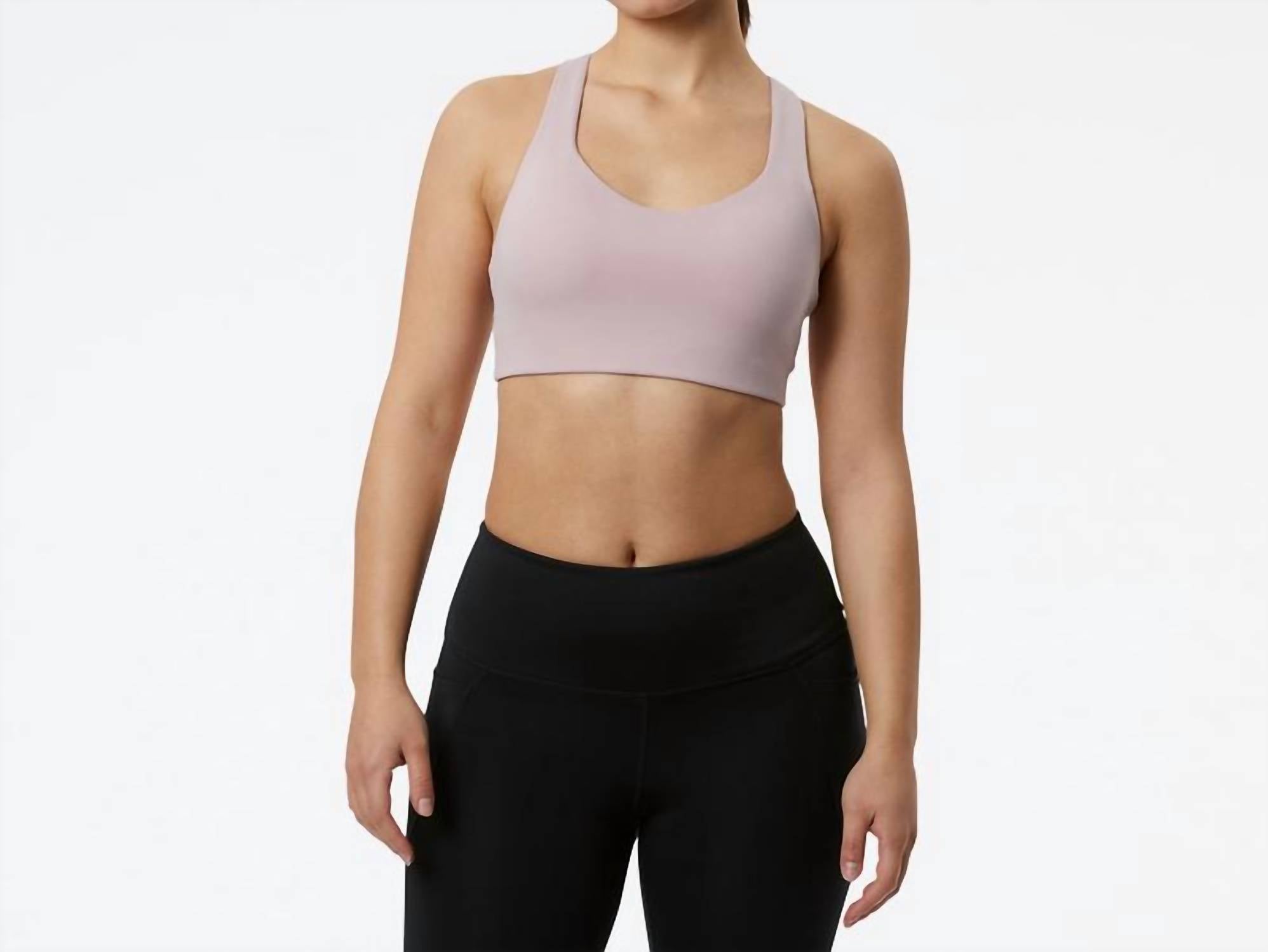 New Balance Soft Jersey Power X Bra in violet - women's intimate