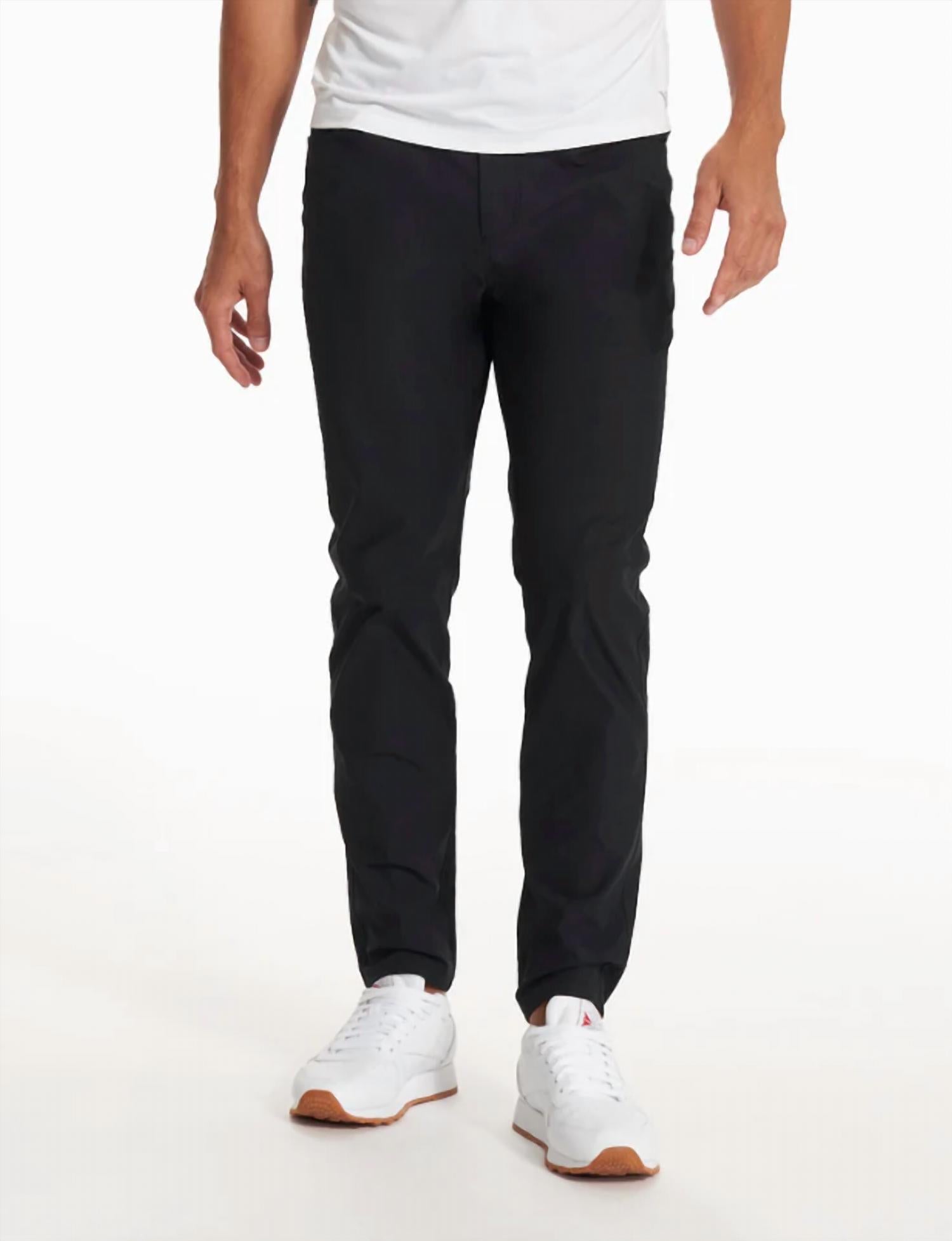 Vuori Meta Athletic Slim Fit Pant in black - men's pants - view 6