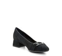 Ara Women's Buckle Block Heel Pump in black - women's heels
