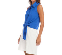 Karen Kane - Sleeveless Tie-front Top - Petite