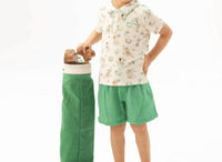 Angel Dear - Kids Country Club Dogs Polo With Casual Short Set