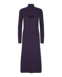 Salvatore Ferragamo - Women's Lamé Wool Blend Dress