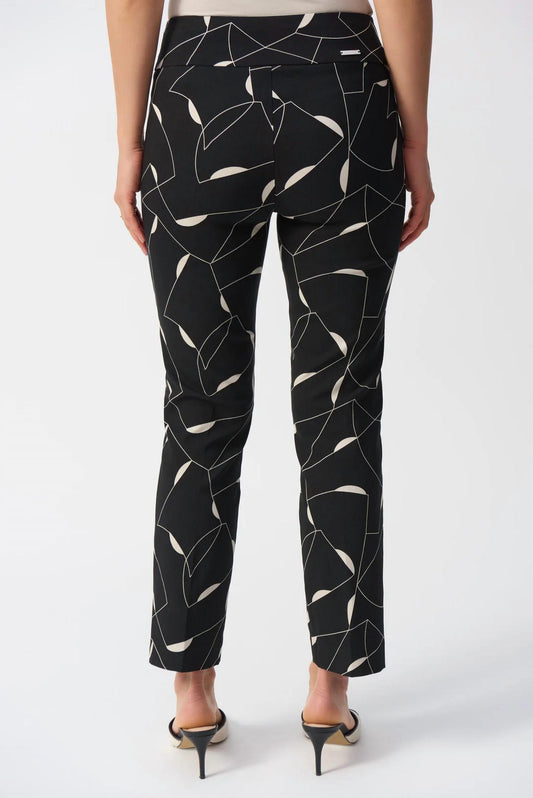 Joseph Ribkoff - Geometric Print Straight Pants