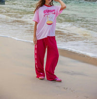 Palm Collective Ramen Lovers Club Tee in pink - women's t-shirt - view 4
