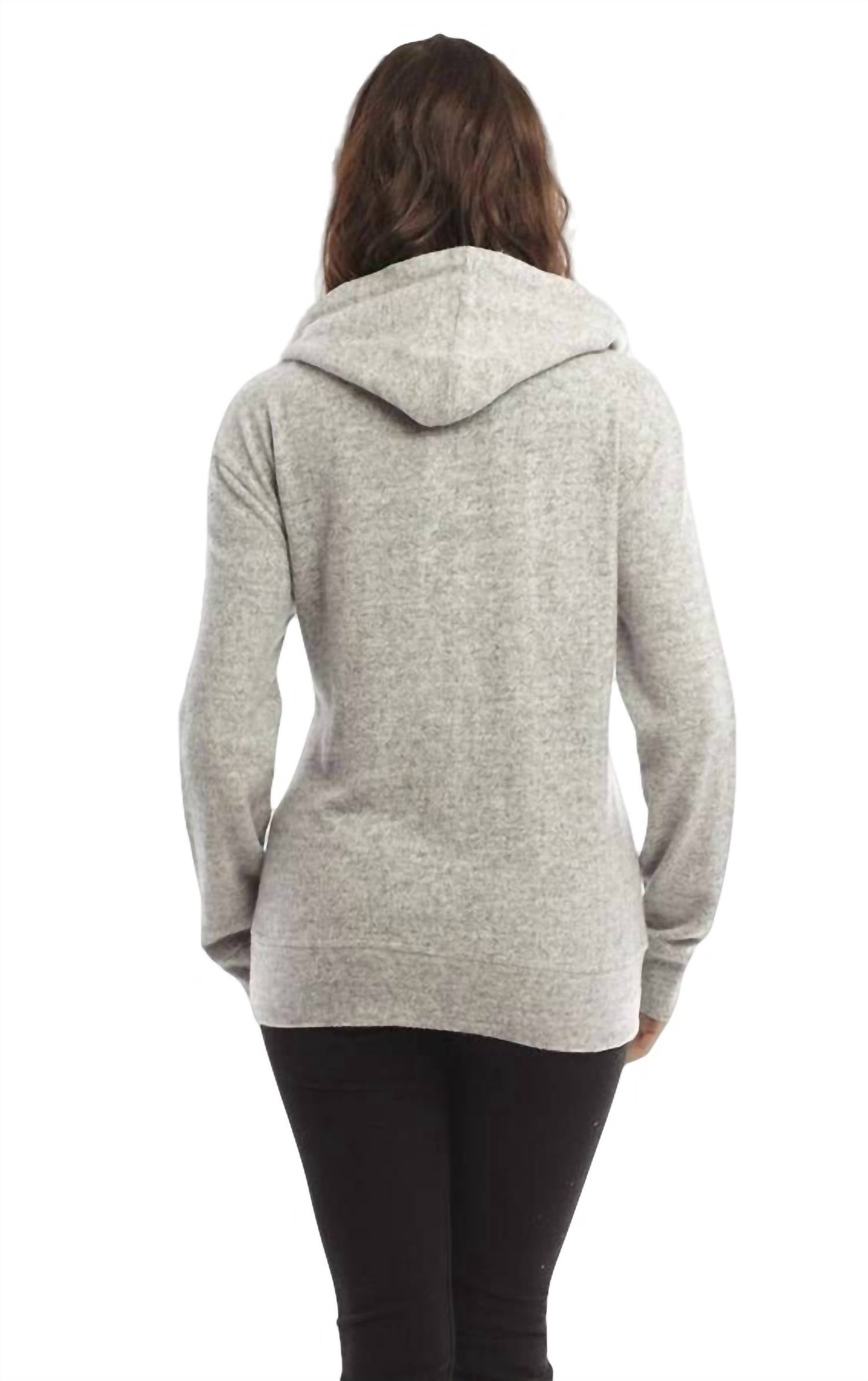 Kourtney Kashmira Zip-Up Hooded Sweatshirt
