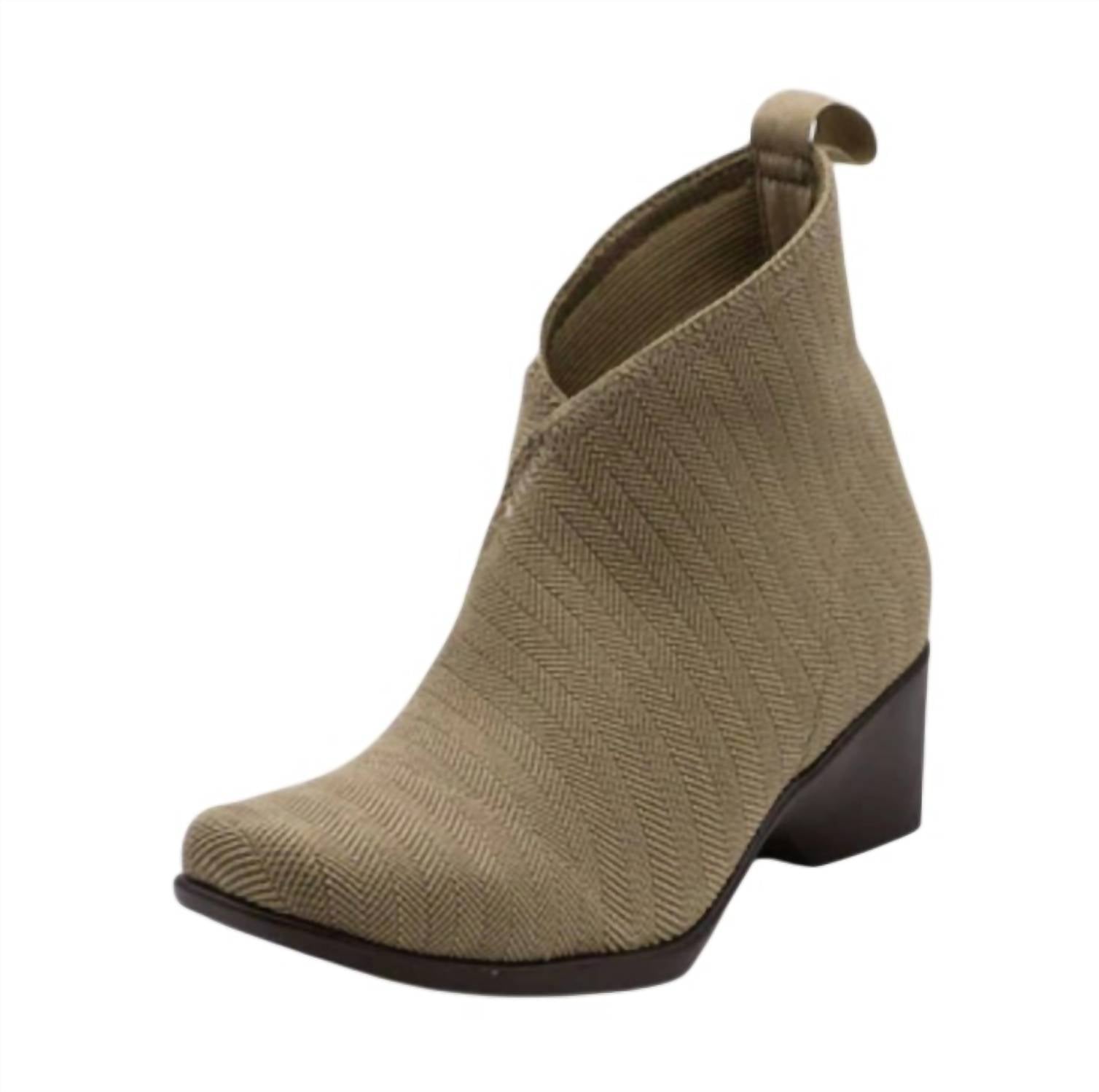 CHARLESTON SHOE CO. Women's Herringbone Boot in tan - women's shoe
