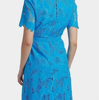 ELIE TAHARI Lace Over Butterfly Dress in aqua - women's dress - view 4