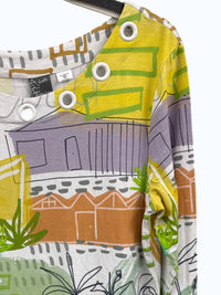Dolcezza - Women's Palm Springs Cityscape Blouse