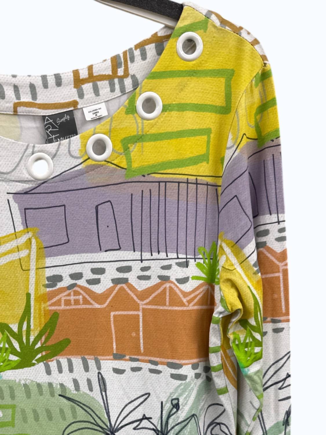Dolcezza - Women's Palm Springs Cityscape Blouse