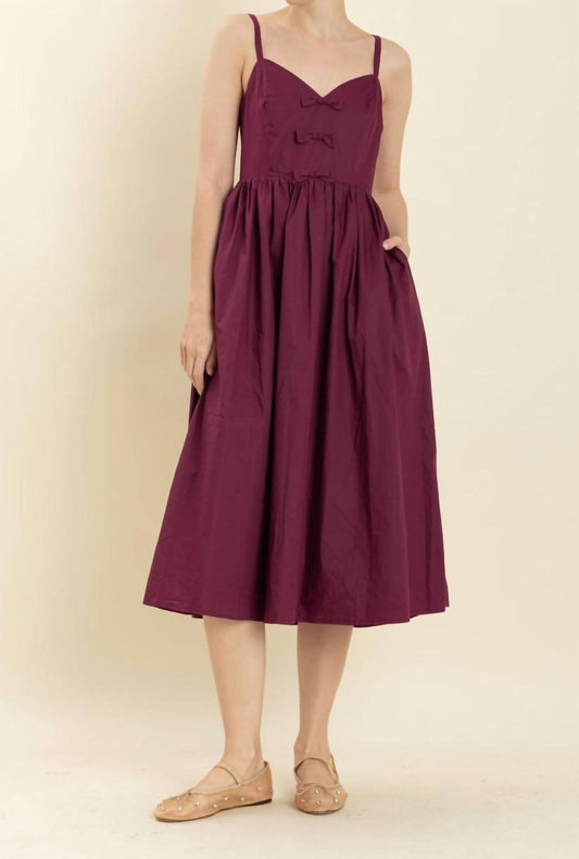 Aureum - Berry Midi Dress