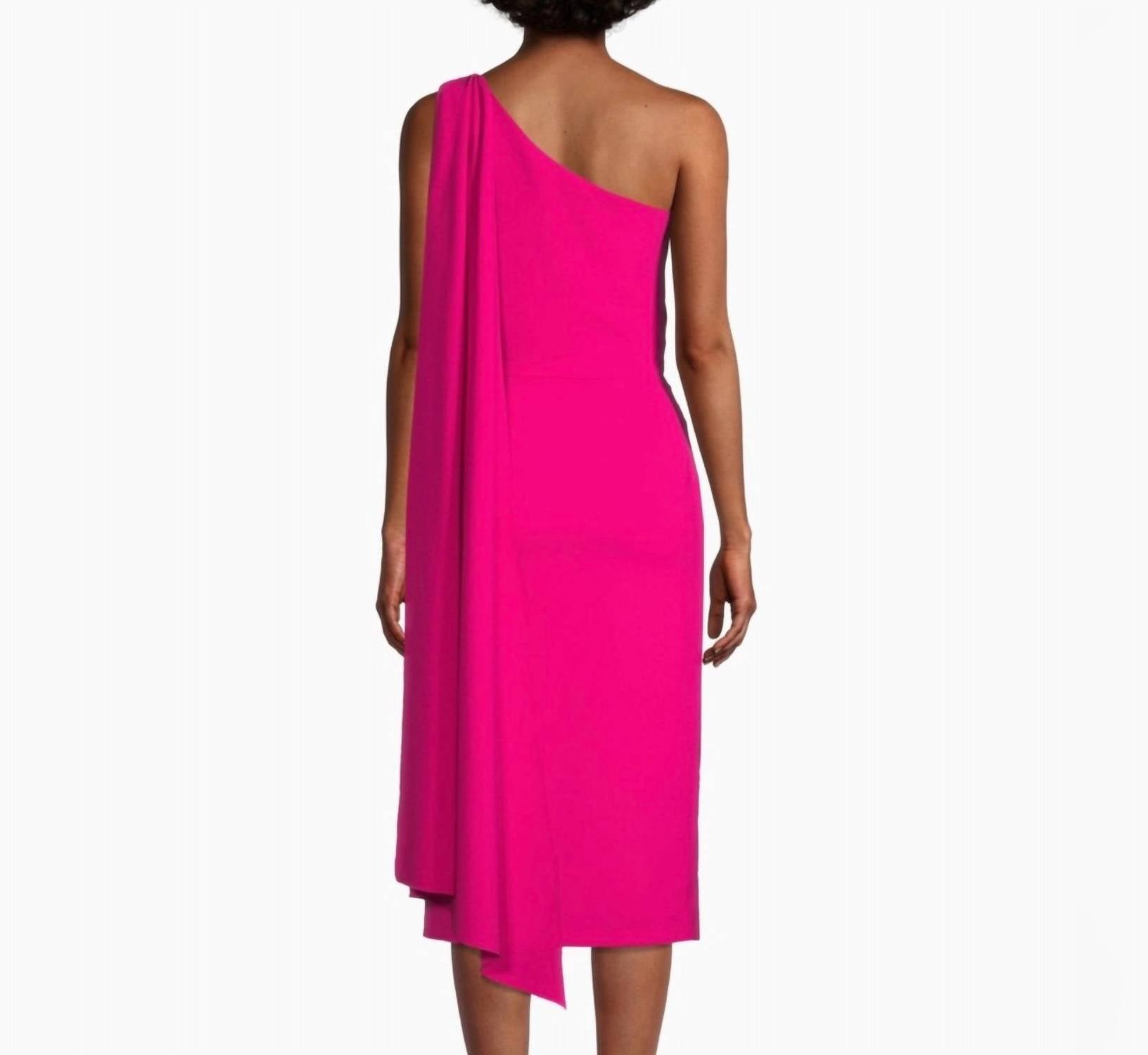 Sachin & Babi - Miranda One-shoulder Sash Midi Dress