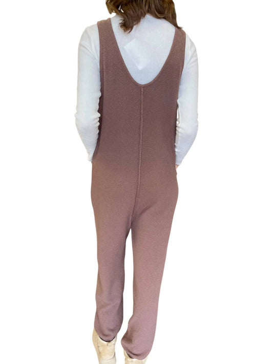 Anniewear - Textured Sweater Jumpsuit