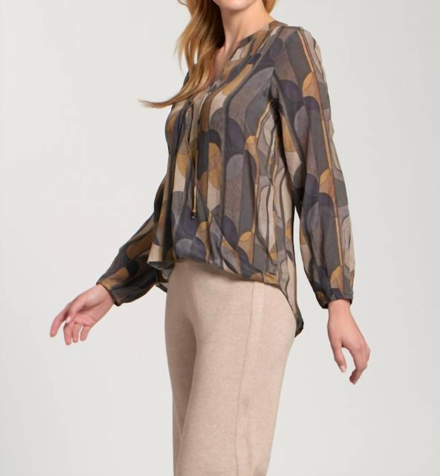 Apny - Crossover Top With Tassel