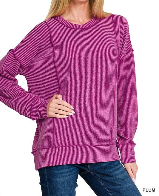 Zenana - Mia Corded Pullover
