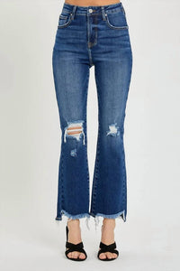 Risen - High Rise Crop Flare Jeans