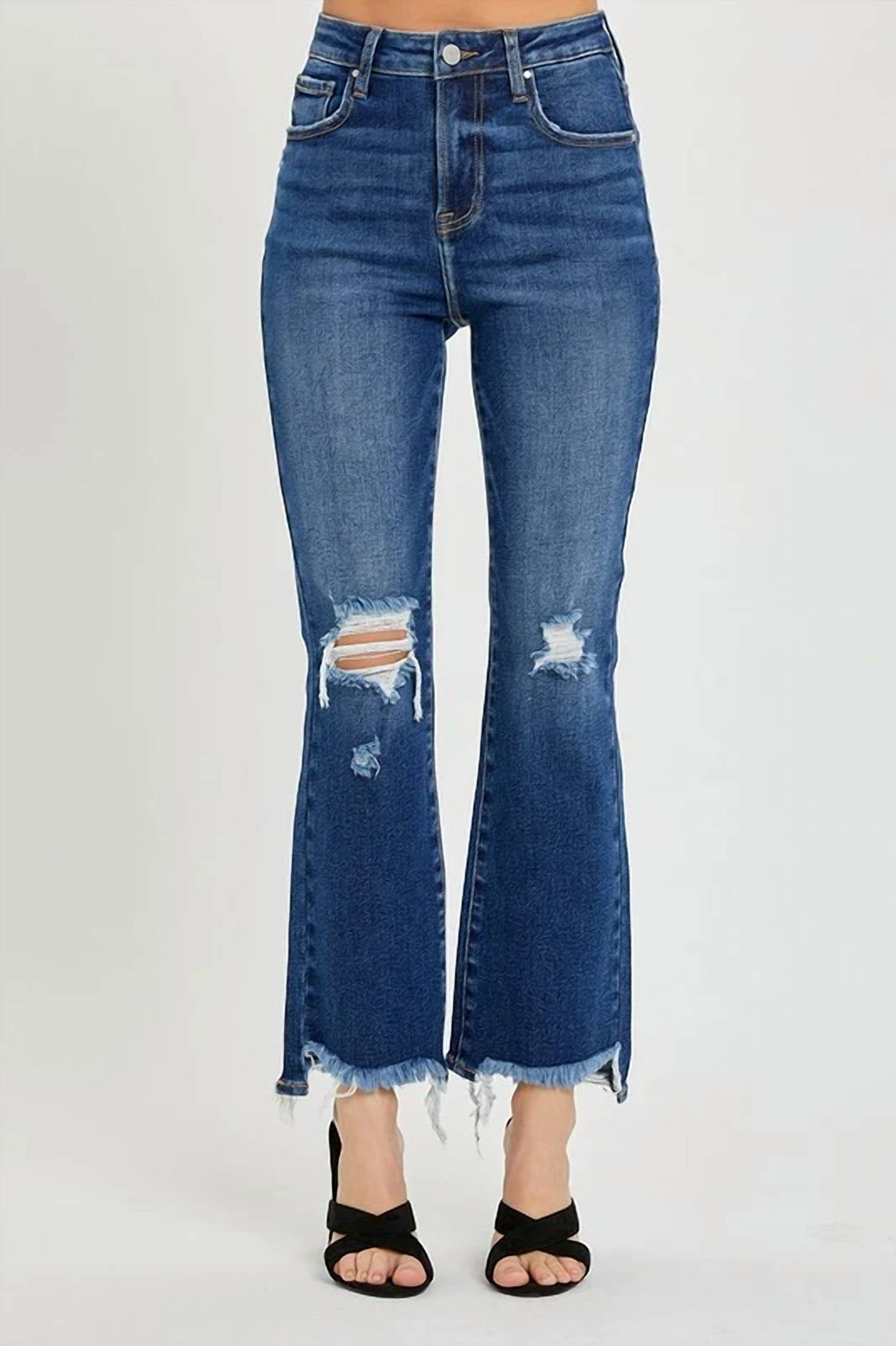 Risen - High Rise Crop Flare Jeans