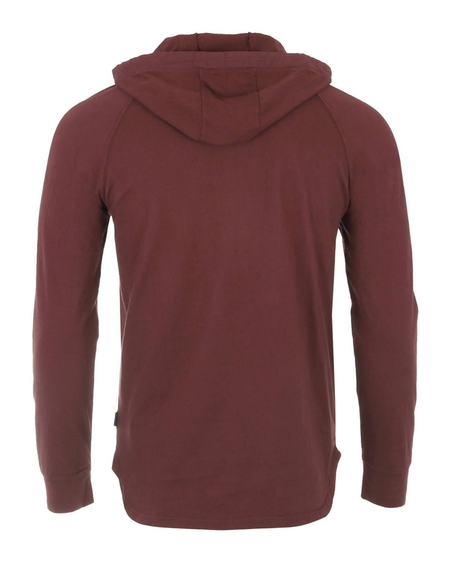 Zimego - Athletic V Neck Long Sleeve Henley Pullover Shirt