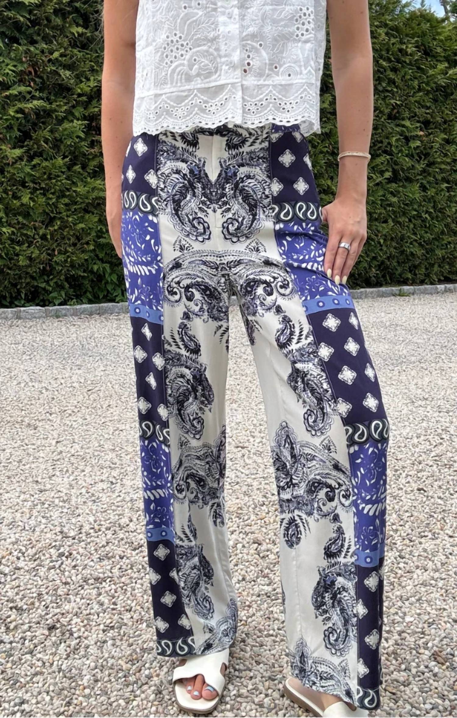 Central Park West - Allie Paisley Patch Pants