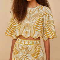 Farm Rio - Lace Nature Top