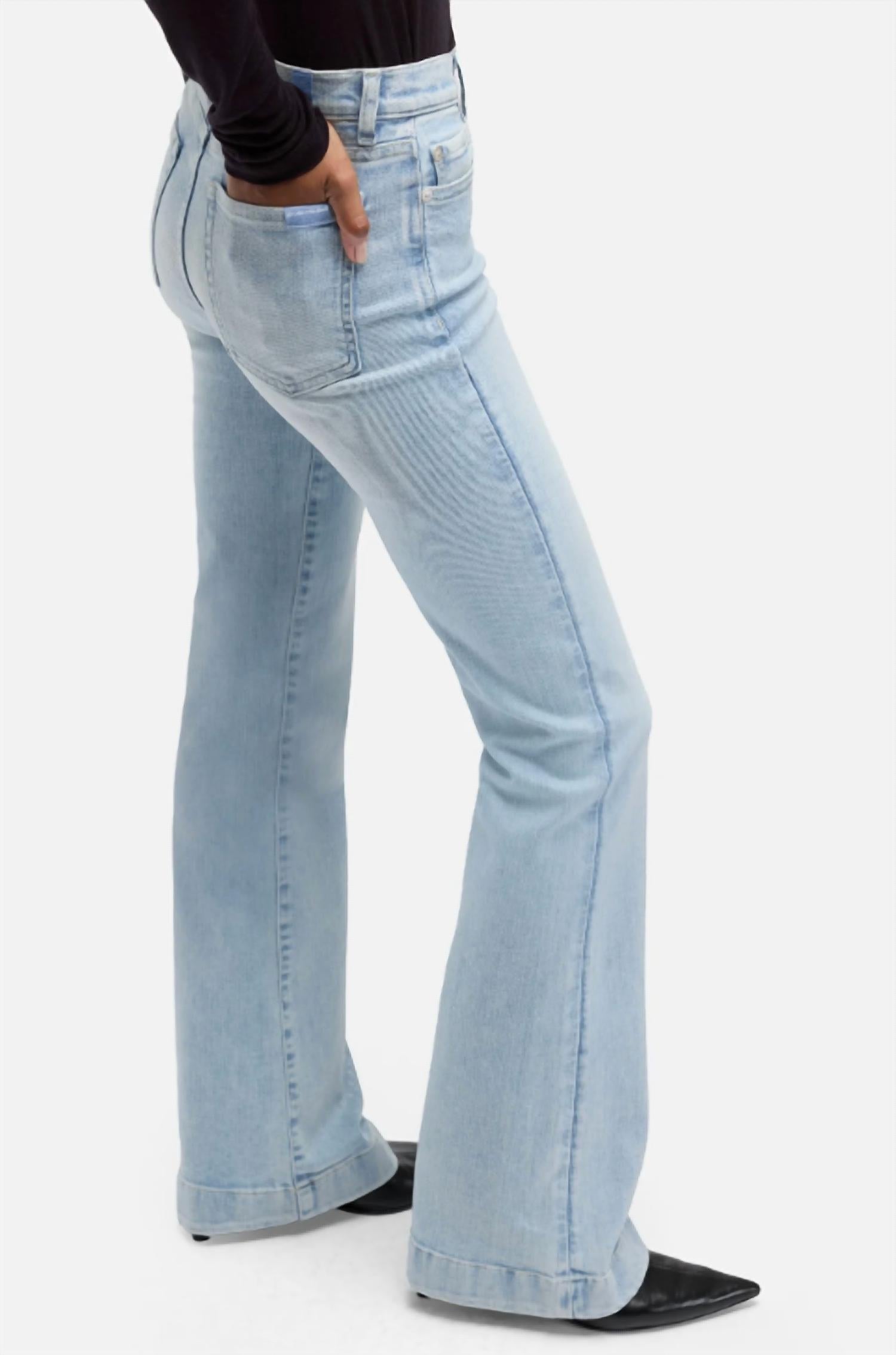 7 For All Mankind Dojo Tailorless Jeans in sparkling - women's jeans - view 5