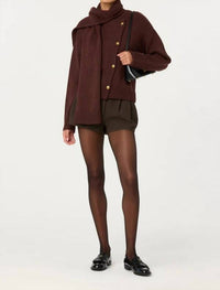Astr - Jackeline Asymmetrical Scarf Cardigan