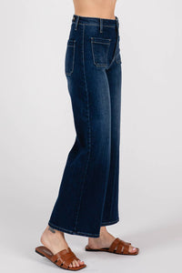 Letter To Juliet - High Rise Front Patch Pocket Jeans