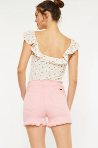 Kancan - High Rise Denim Shorts