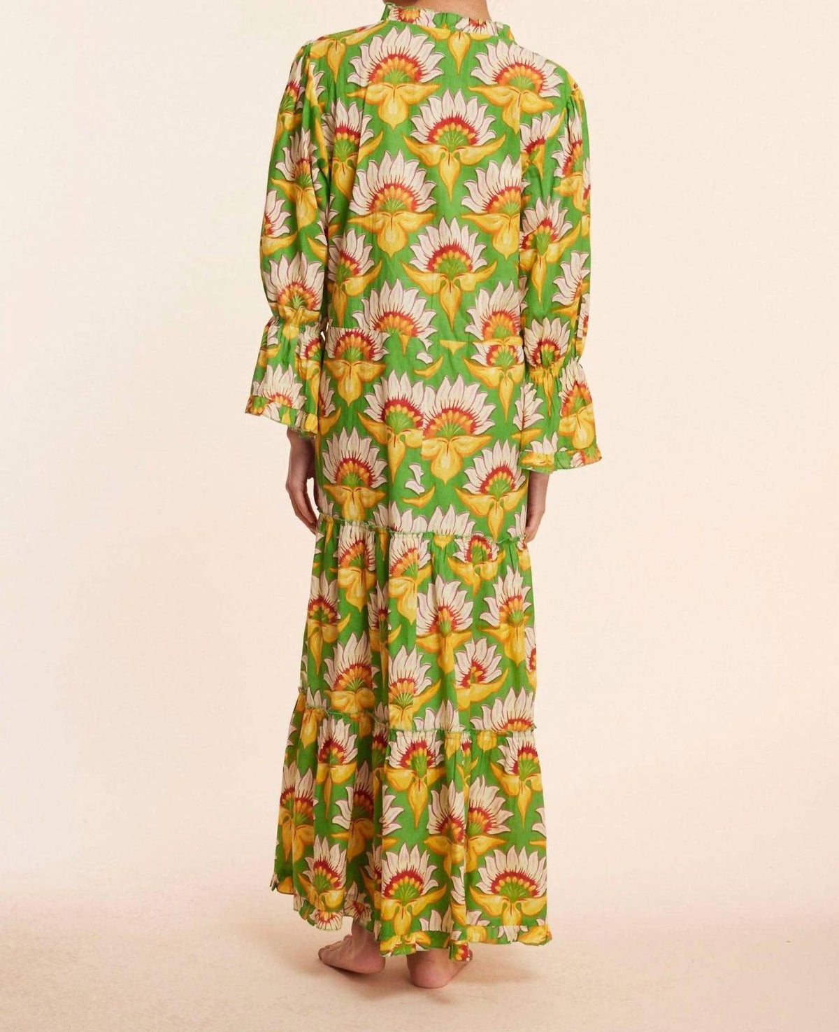 Modaposa - Alcee Floral Lilly Fall Resort Maxi Dress