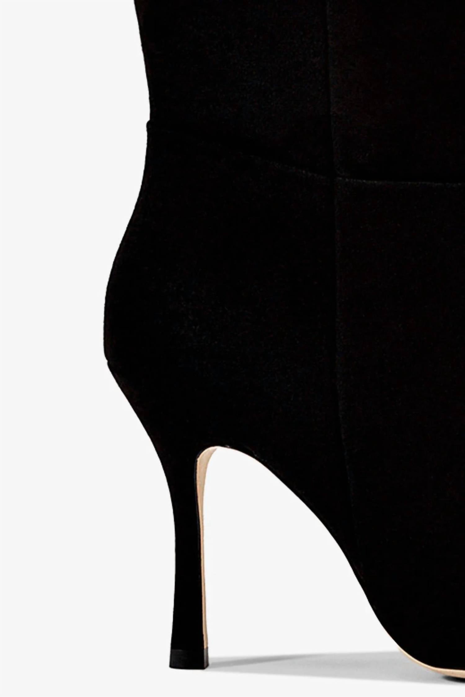 Larroude Women's Kate Hi Stiletto Pointed Toe Boots in black - women's shoe - view 4