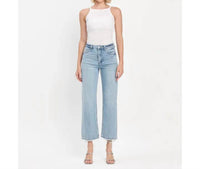 Vervet By Flying Monkey - Super High Rise Ankle Slim Wide Jeans