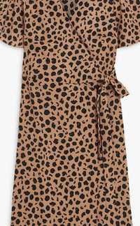 Never Fully Dressed - Women's Leopard Zsa Zsa Wrap Dress