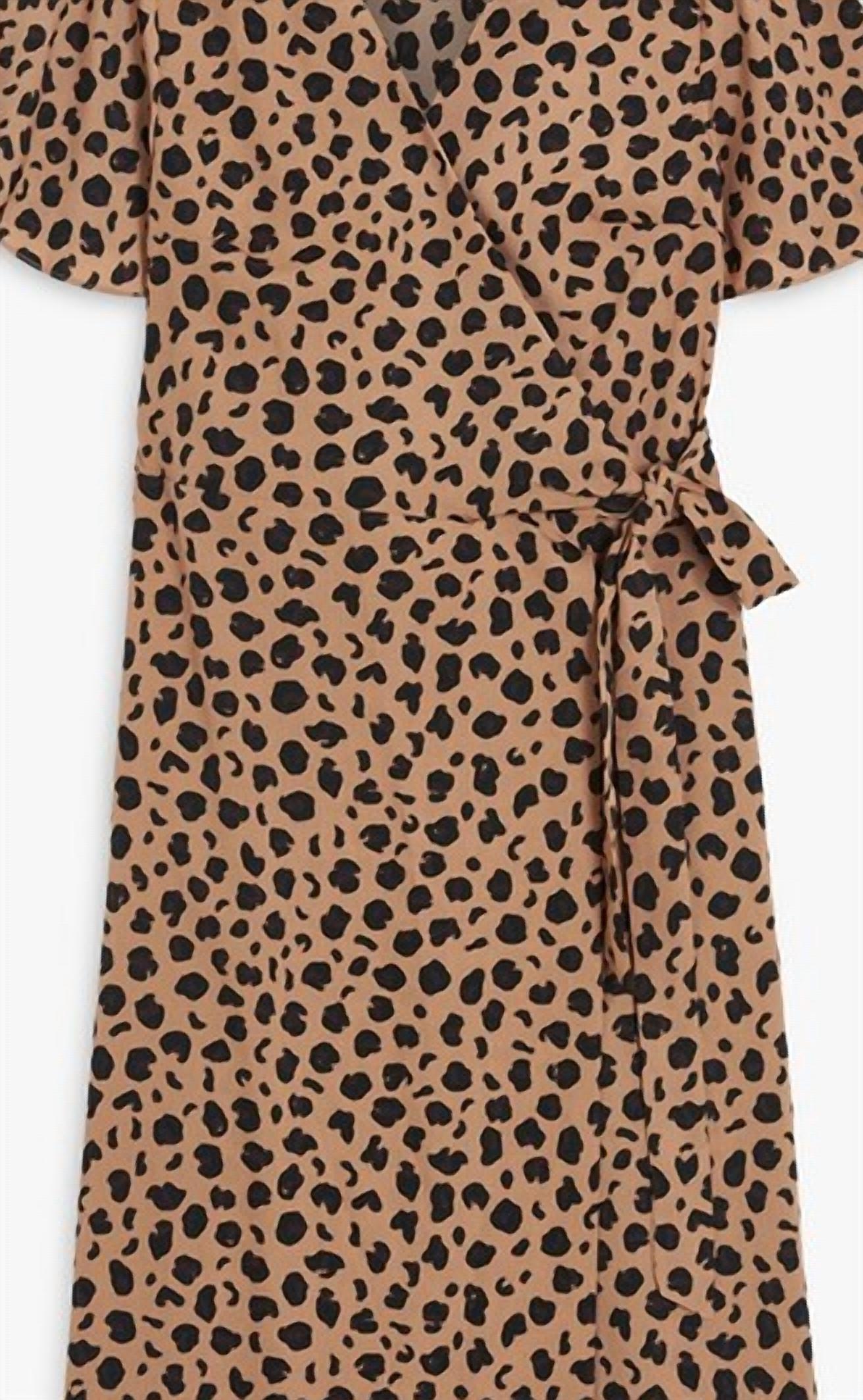 Never Fully Dressed - Women's Leopard Zsa Zsa Wrap Dress