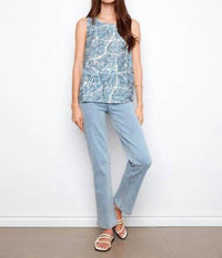 Charlie B - Printed Viscose Sleeveless Top