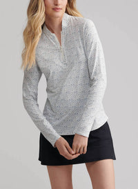 Peter Millar - Social Club Lightweight Long Sleeve Zip Golf Sun Shirt