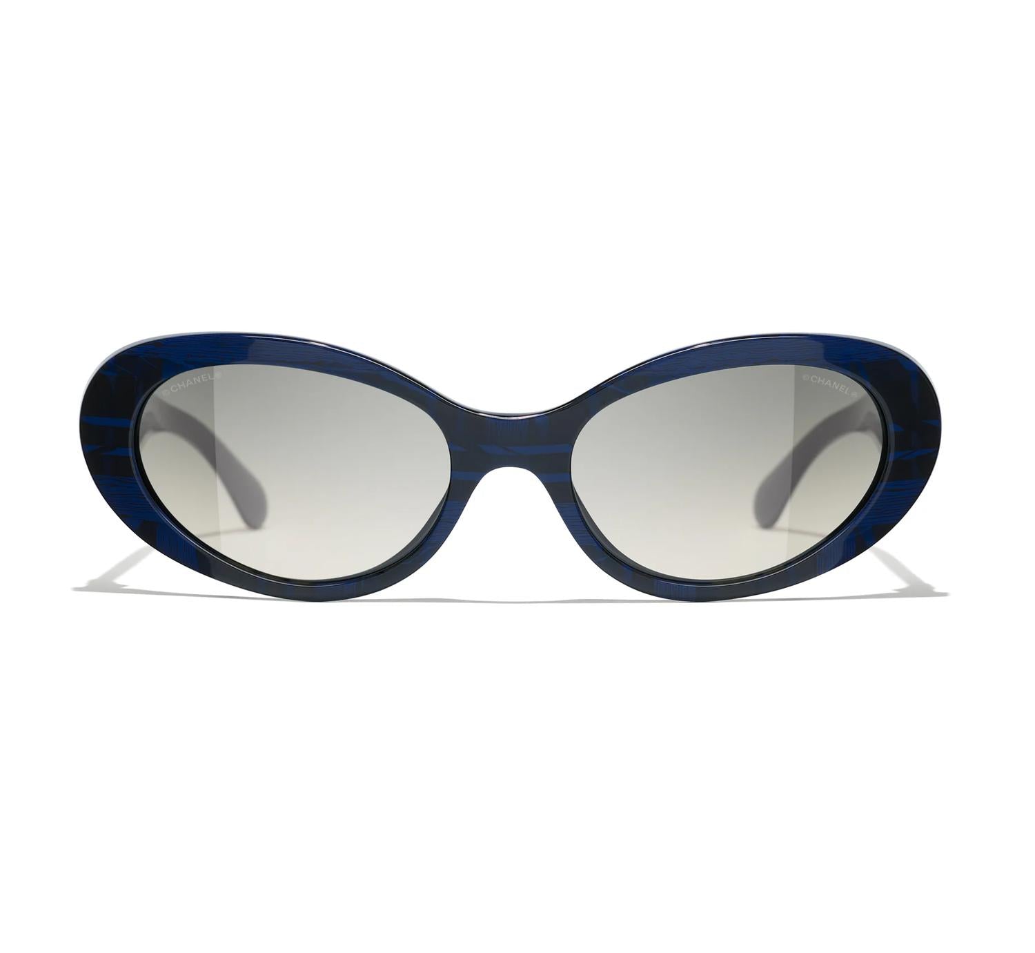 Chanel - Oval Non Polarized Sunglasses 5515 - 166971