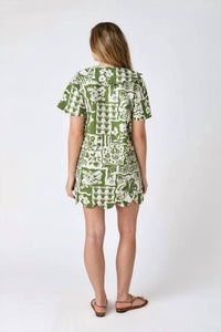 Crosby by Mollie Burch Florabee Dress in green - women's dress - alternate view