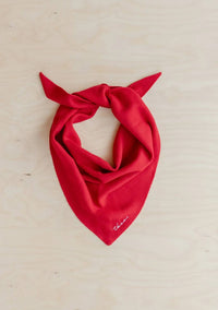 TBCo Women's Merino Triangle Scarf in red - women's scarf