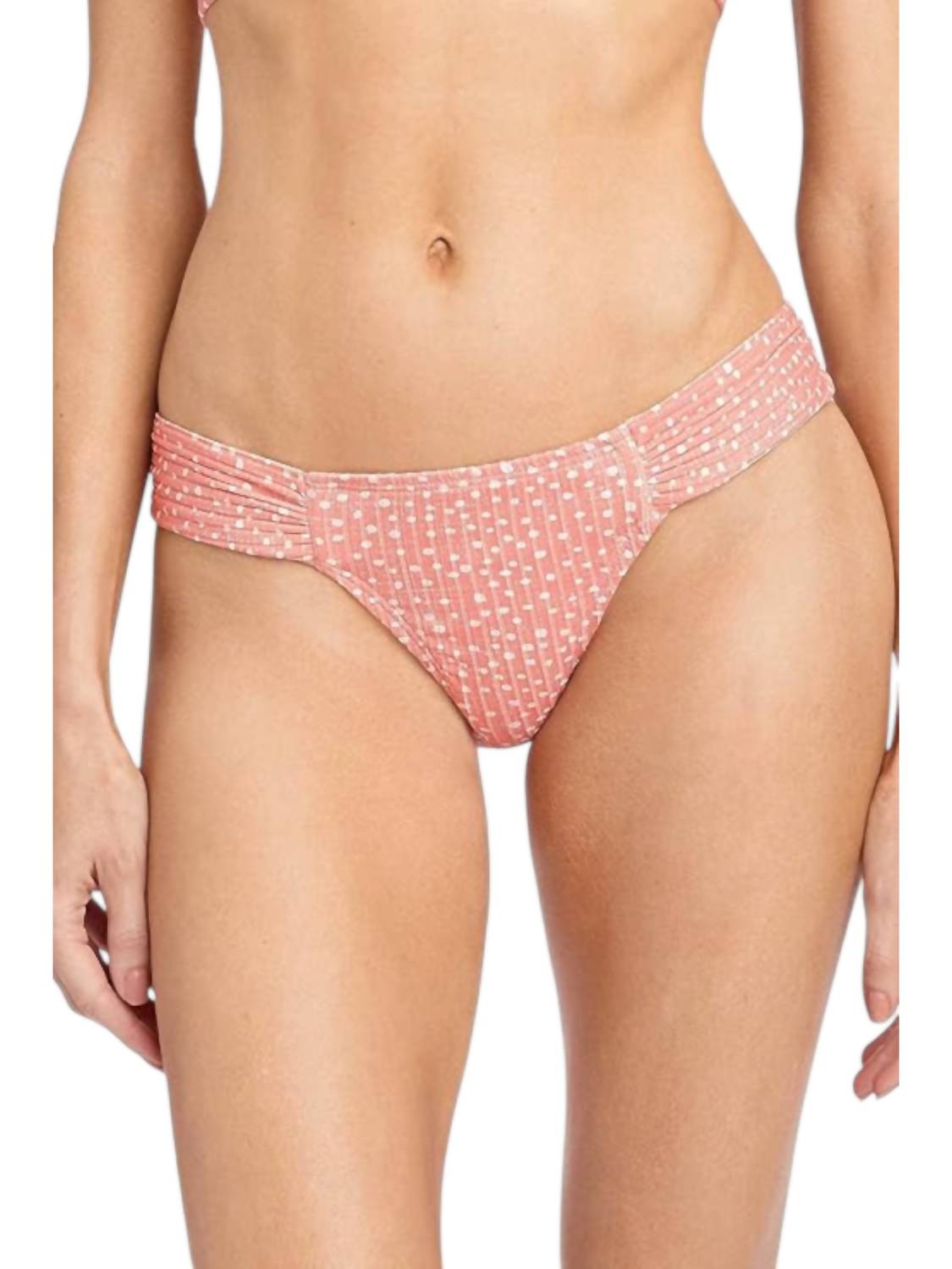 Robin Piccone - Ally Dot Rib Tab Side Bikini Bottom