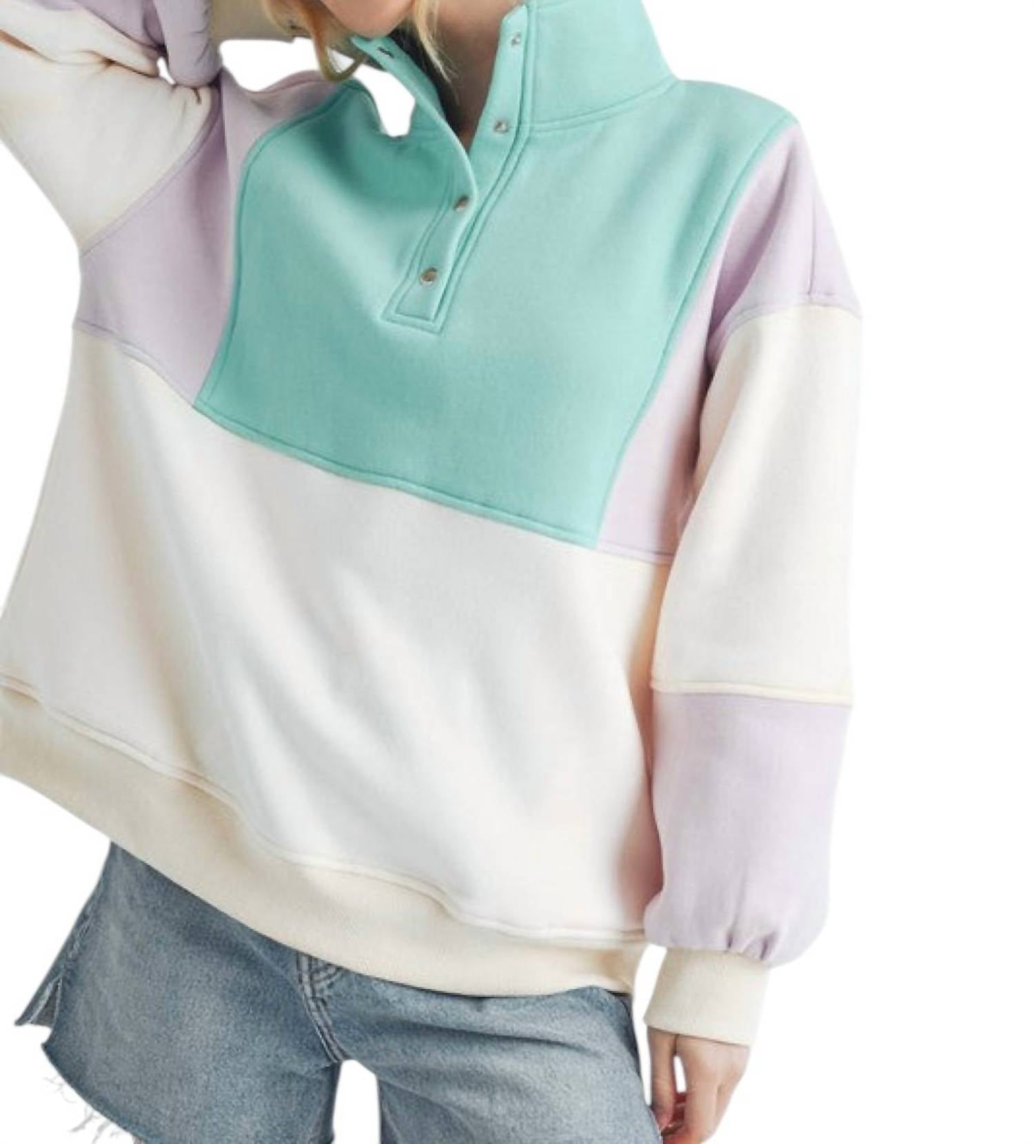 Aemi + Co - Glo Colorblock Pullover