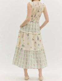 Entro - Dainty Ruffle Midi Dress