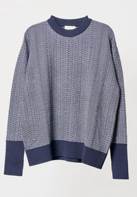 Nicholas Daley - Men's Wave Knitted Crew Neck Top